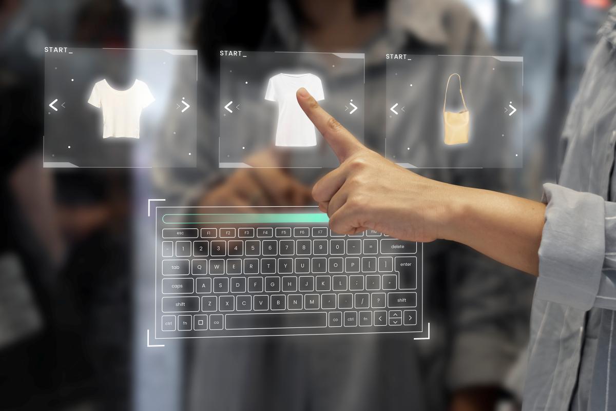 WordPress ve Shopify platformlarını karşılaştıran dijital illüstrasyon, e-ticaret için en iyi seçim.