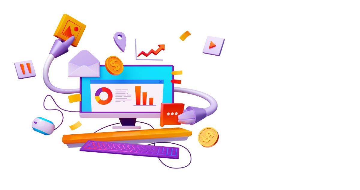2025 SEO trendlerini anlatan dijital illüstrasyon, içerik ve backlink stratejilerini görselleştiren modern bir tasarım.