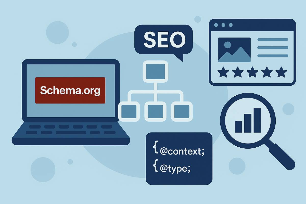 Schema.org yapılandırılmış veri rehberi ve rich results optimizasyonu görseli