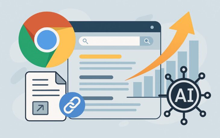 Google Core Update sonrası SEO değişimlerini analiz eden grafik.
